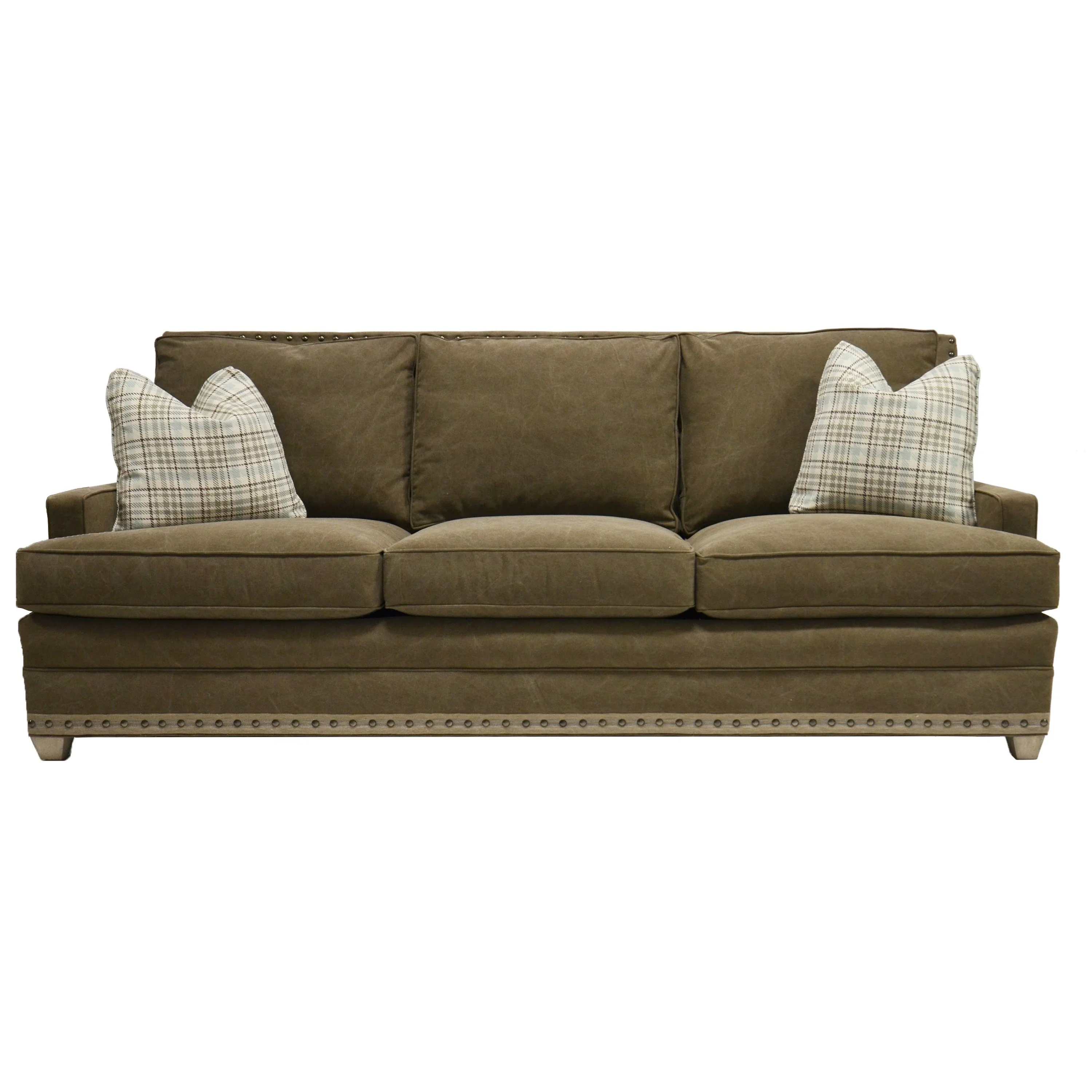 Vanguard Furniture American Bungalow 604-S Customizable Riverside 3 Seat Sofa | Baer's Furniture ...